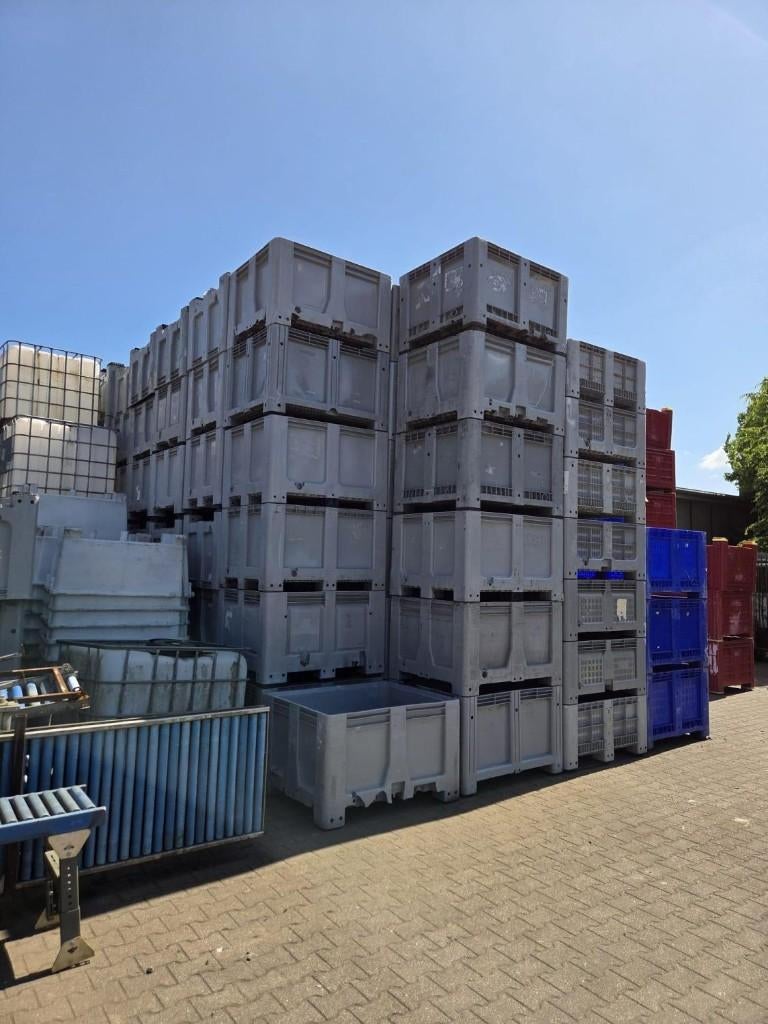 Partij palletboxen 120x100x76cm div. uitvoeringen gebruikt, Enlèvement, 100 cm ou plus, Utilisé, 50 cm ou plus