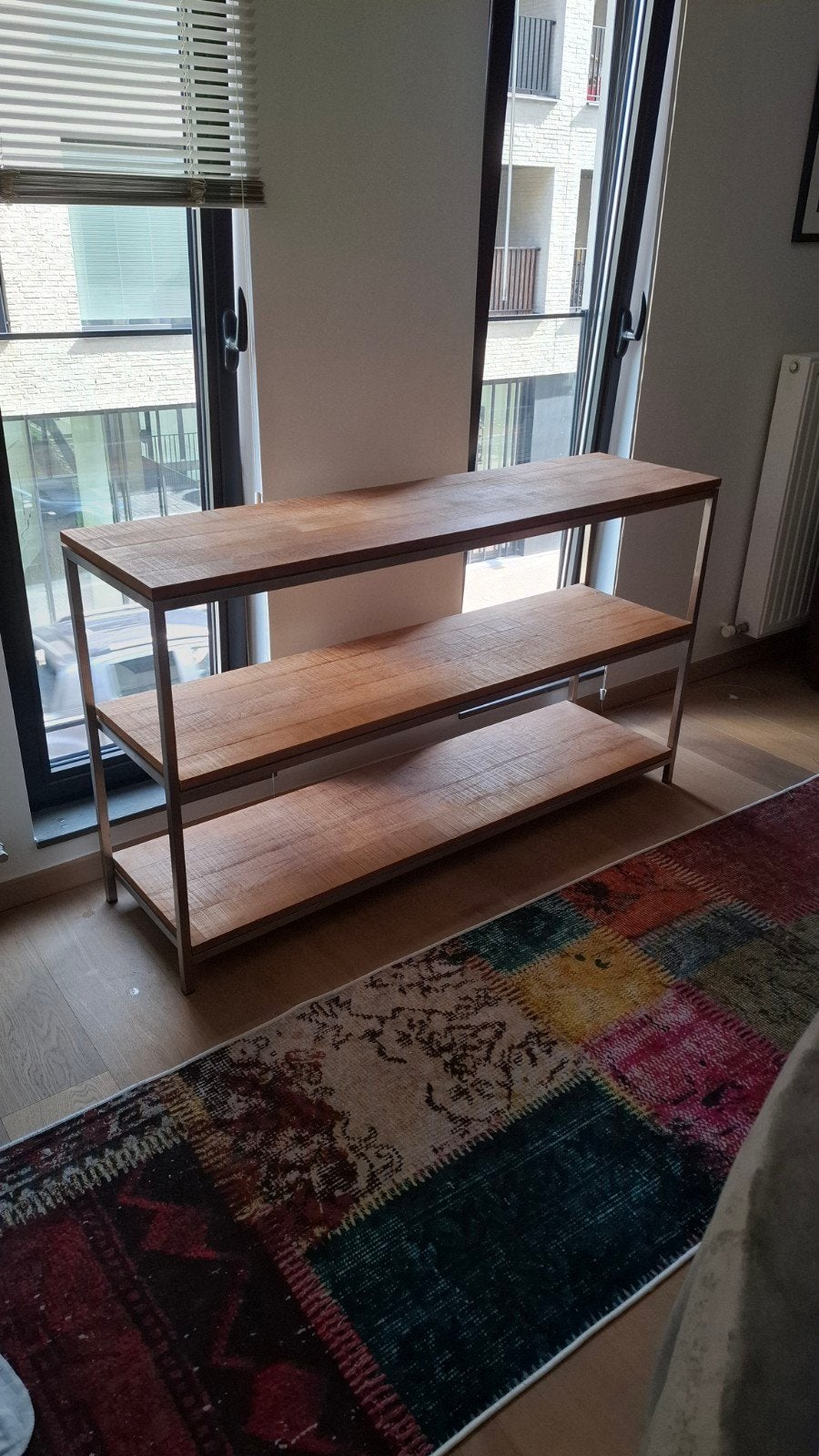 Ethnicraft sidetable eikenhout/inox, Ophalen