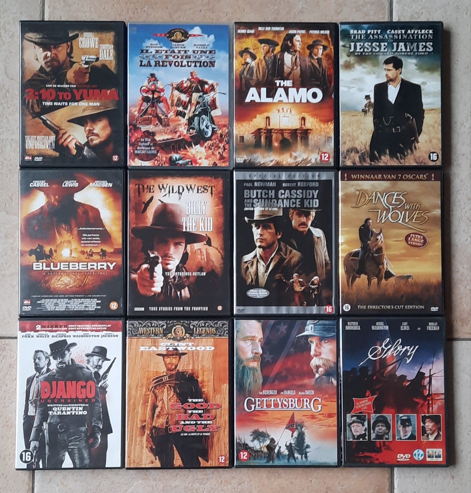 lot 36 Western films, Cd's en Dvd's, Ophalen of Verzenden, Engels, Western, Nederlands