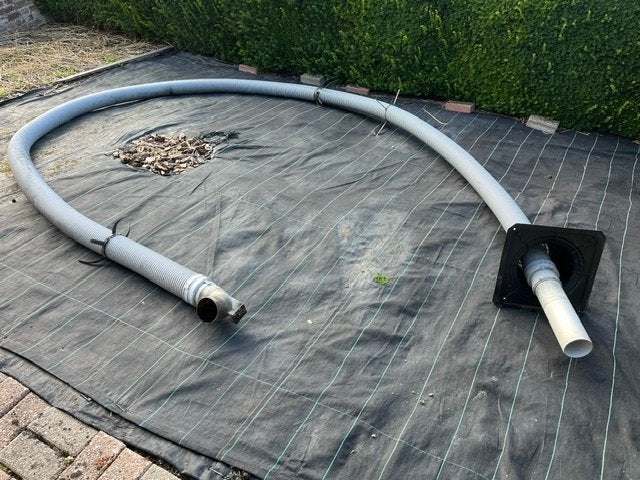 tubering/rookafvoer buis voor gasketel / mazoutketel, Doe-het-zelf en Bouw, Ophalen, Gebruikt, Cv-ketel of Combi-ketel