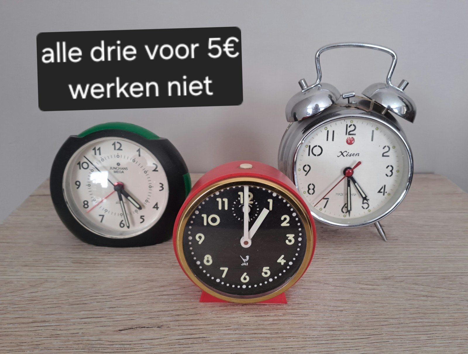 wekkers niet werkend, Antiek en Kunst, Ophalen