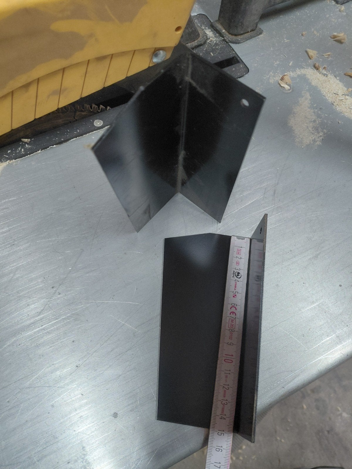 Metalen montage plaat 90 in poedercoat, Doe-het-zelf en Bouw, Metalen, Ophalen of Verzenden, Nieuw, IJzer