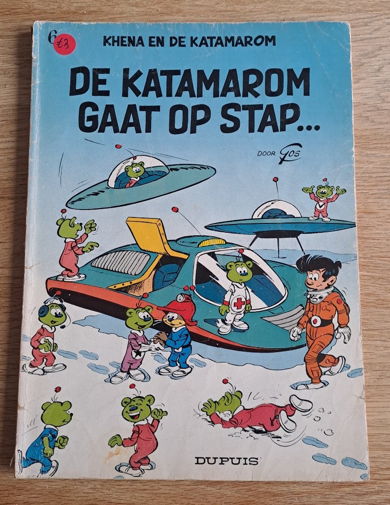 6 - Khena en de Katamarom - De Katamarom Gaat op Stap..., Boeken, Gelezen, Walt & Gos, Eén stripboek, Ophalen of Verzenden
