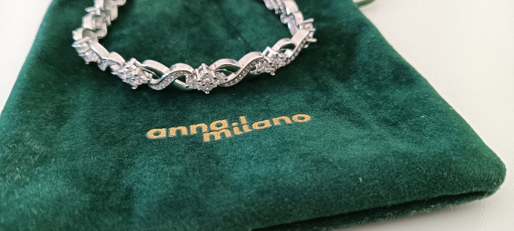 Armband Anna.I Milano, Handtassen en Accessoires, Ophalen, Nieuw, Grijs, Zilver