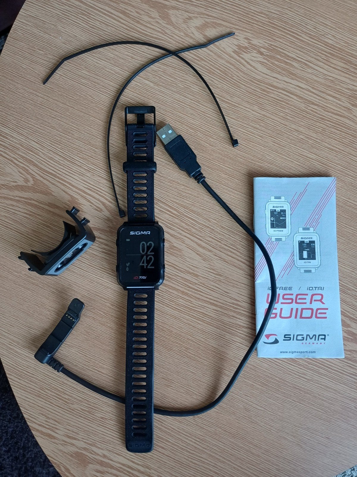 Montre de sport Sigma ID Tri, Enlèvement