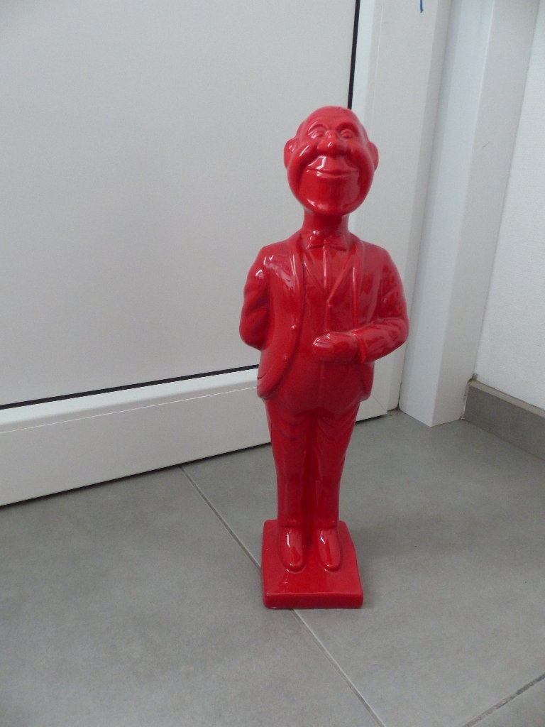 Beeld van rode Butler van 45cm hoog, Ophalen of Verzenden, Zo goed als nieuw