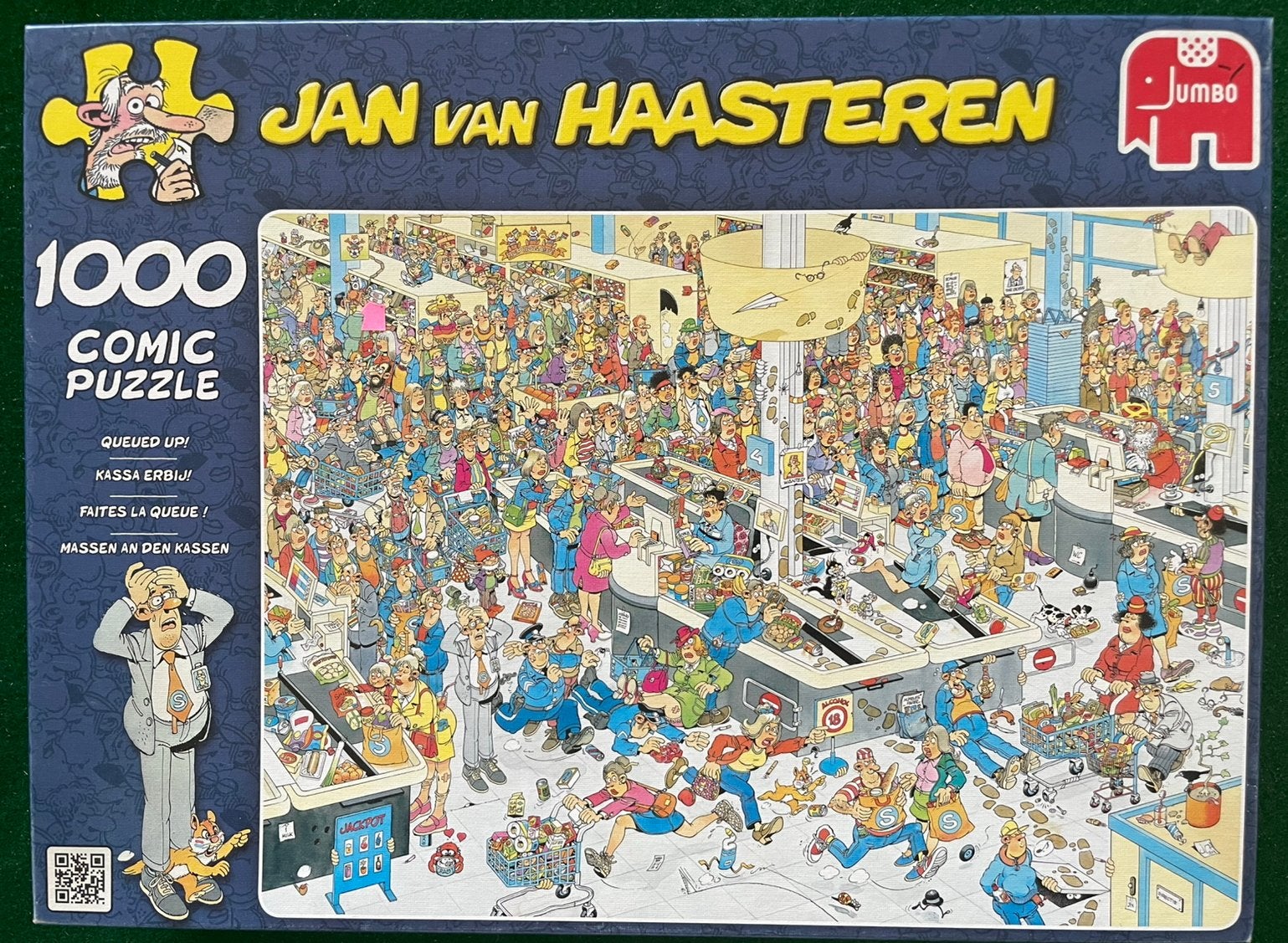 Jan van Haasteren 1000 stukjes - Kassa erbij!, Ophalen of Verzenden, Zo goed als nieuw