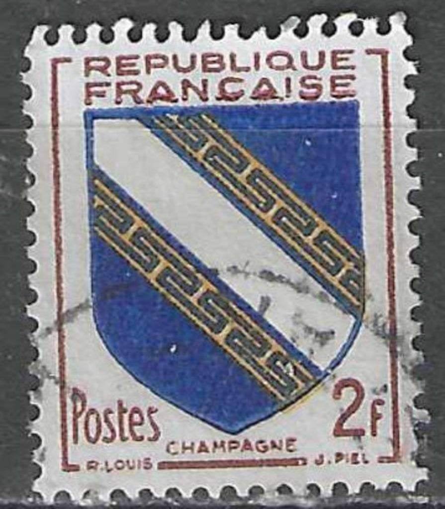 Frankrijk 1953 - Yvert 953 - Provinciewapens (ST), Verzenden, Gestempeld