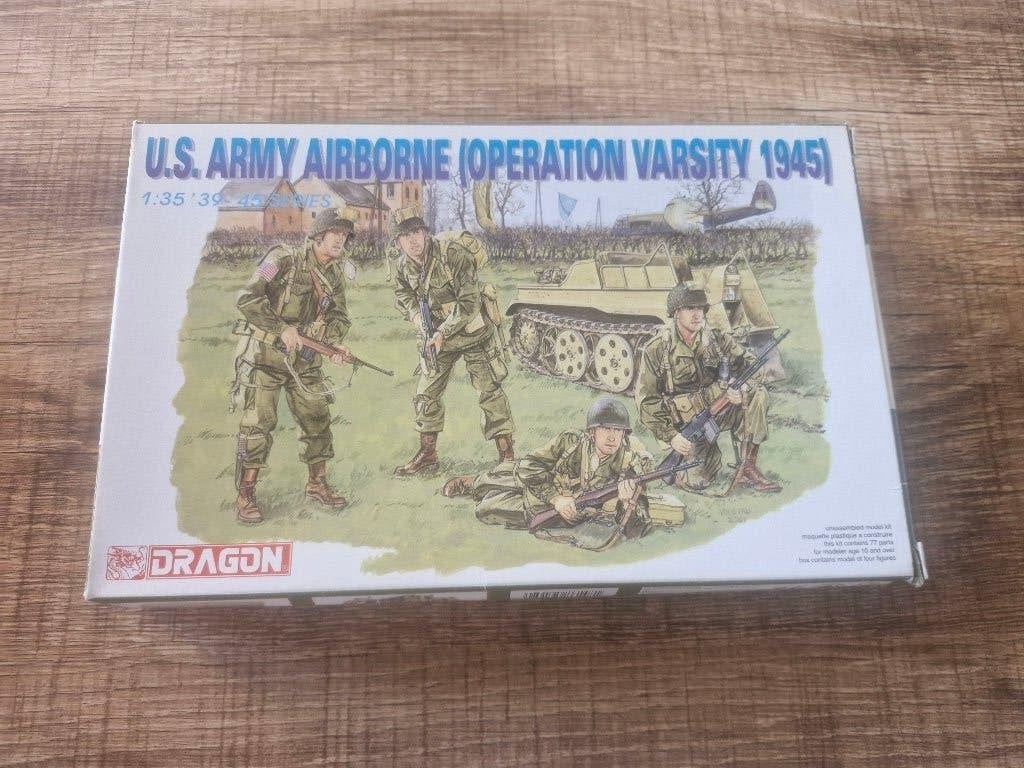 Dragon 1/35 U.S. Army Airborne Operation Varsity 1945, Enlèvement ou Envoi, Neuf, 1:35 à 1:50, Personnage ou Figurines