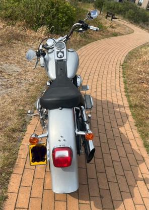 MOTOR HARLEY-DAVIDSON FAT BOY ANNIVERSARY SOFT FLSTFI, 2 cilinders, Sportuitlaat, Nieuw, 1449 cc