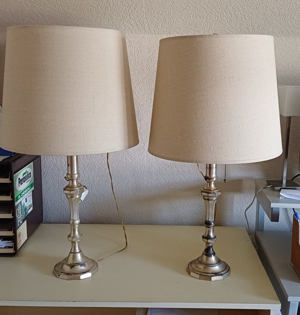 Lampekappen 2 stuks, Maison & Meubles, Lampes | Abat-jour, Lampe de table, Beige, Rond, Enlèvement