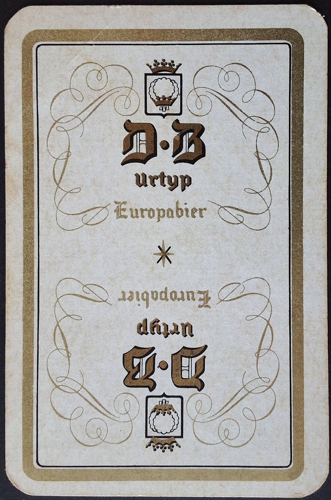 1 Speelkaart  Europabier, Ophalen of Verzenden