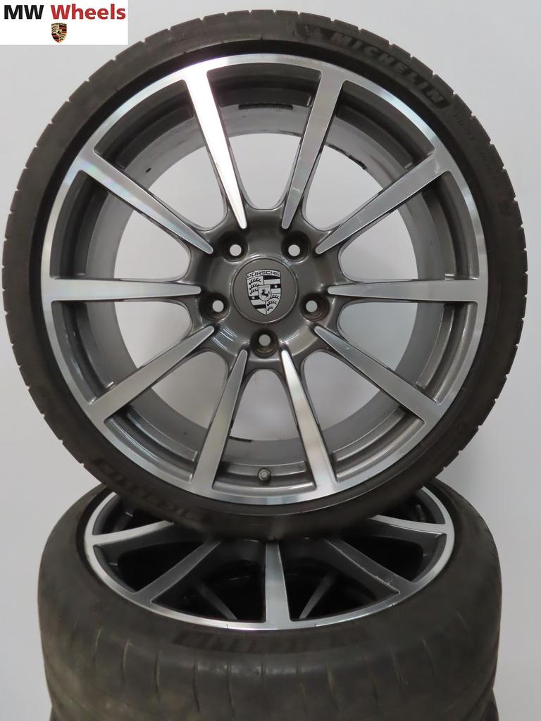 Porsche 20 inch velgen Boxster Cayman 718 982 zomerbanden, Gebruikt, -, -, Banden en Velgen