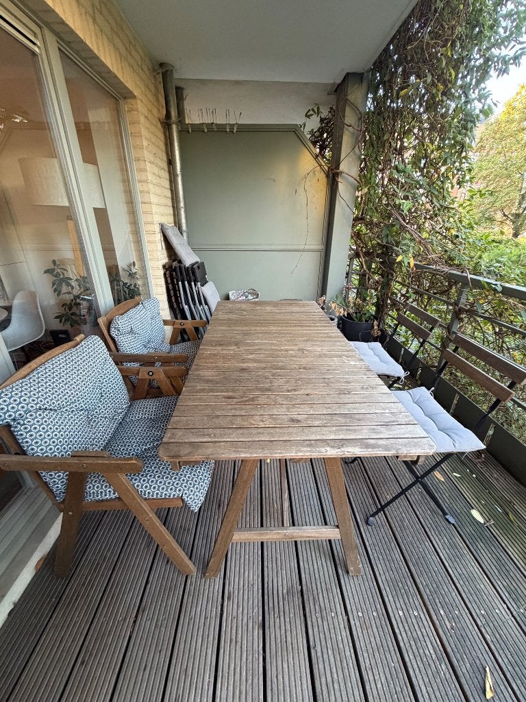 Set de meubles de jardin en bois - IKEA, Jardin & Terrasse, Enlèvement, Utilisé, Rectangulaire, Bois
