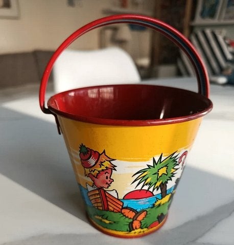 Seau de plage vintage, Collections, Enlèvement ou Envoi, Utilisé, Autre, Autres marques