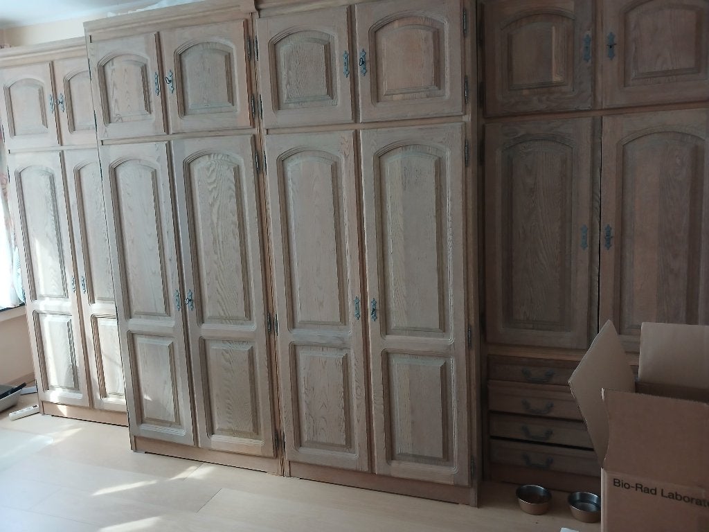 penderies en chêne aérogommées, 100 à 150 cm, Enlèvement, Utilisé, Chêne