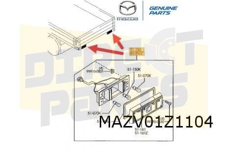 Mazda E2200 Pick-Up achterlichtunit Rechts  Origineel!  SA10, Autos : Pièces & Accessoires, Éclairage, Mazda, Neuf, Envoi