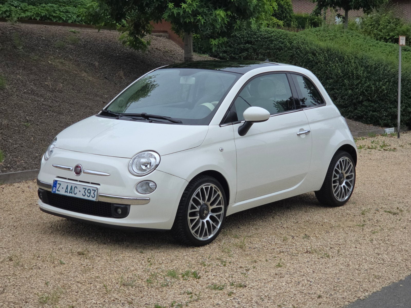Fiat 500 1.2 premium parel wit! Topstaat!, Achat, Entreprise, Boîte manuelle, USB