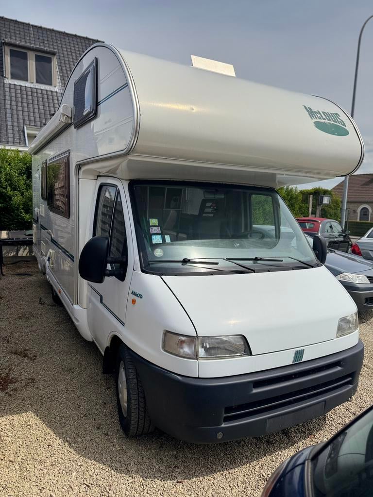 Fiat ducato mc louis 6personen gekeurd, Caravans en Kamperen, Mobilhomes, Alkoof, Fiat, Fietsendrager, Bedrijf