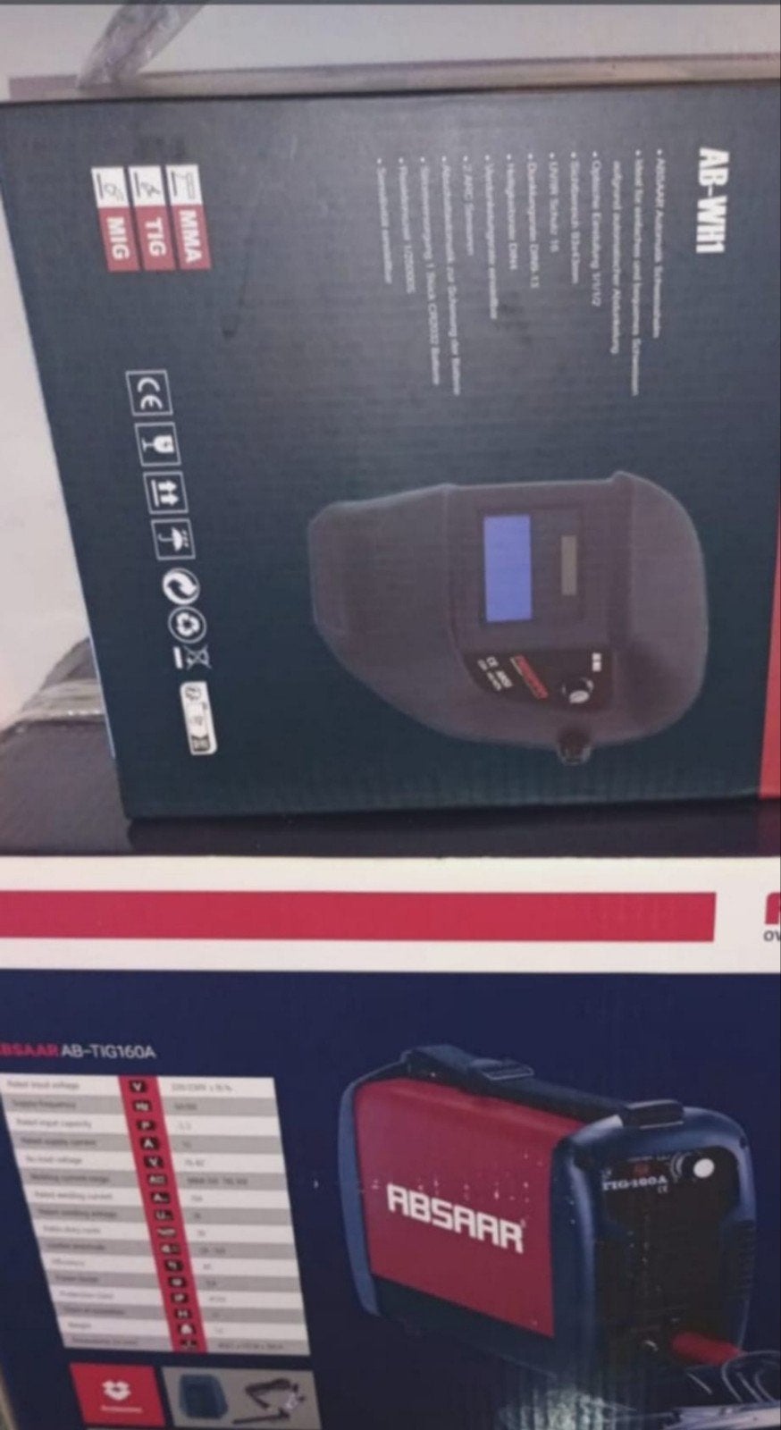 Poste à souder avec casque de soudage, Bricolage & Construction, Enlèvement