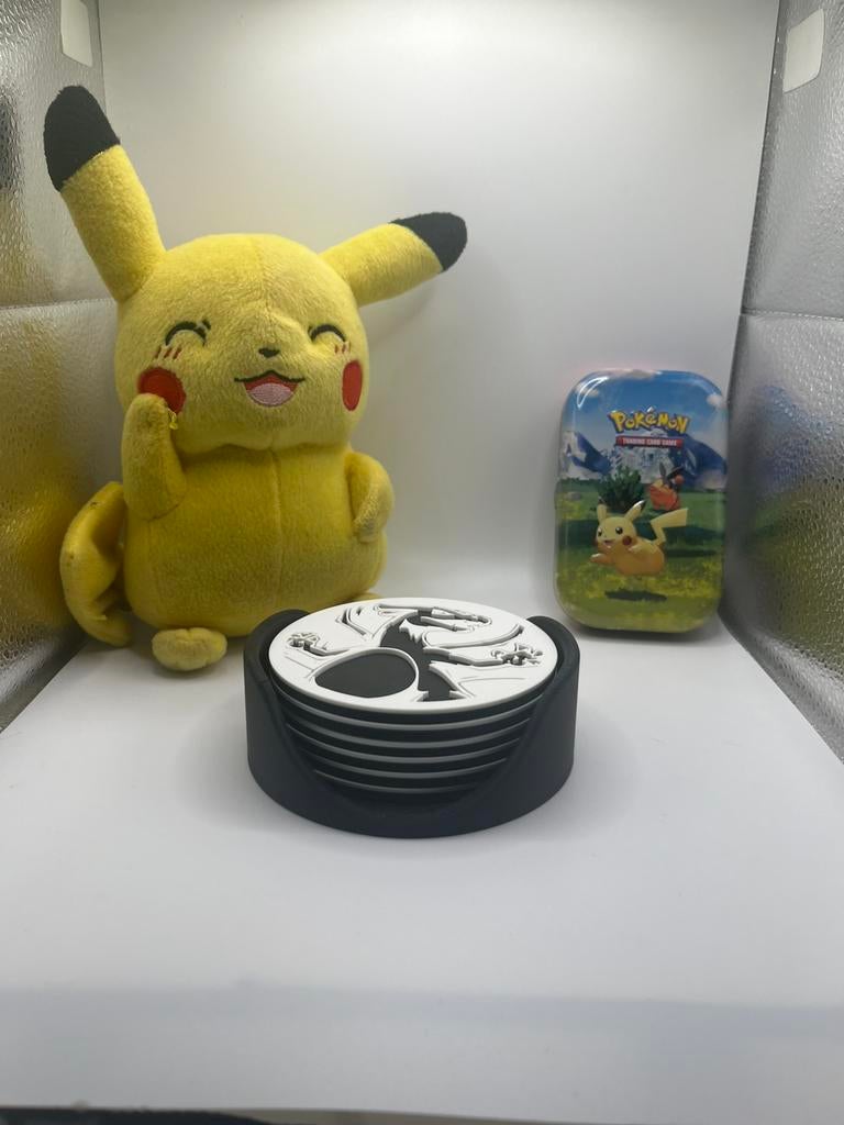 Pokémon onderleggers 3d geprint, Pokémon, Ophalen of Verzenden, Zo goed als nieuw