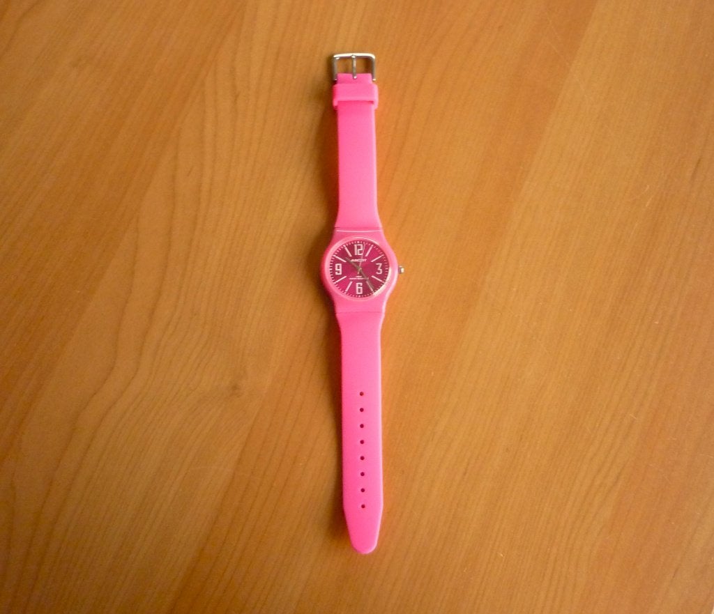 Fuchsia roze soft touch horloge van Ascot, Enlèvement ou Envoi, Rose