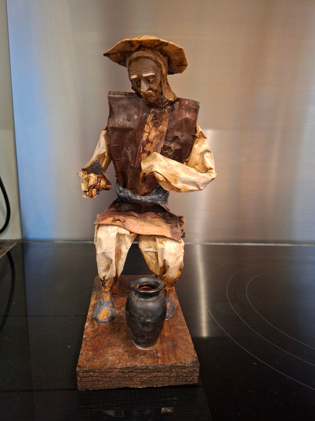 figurine papier mâché,  art mexicain, Enlèvement, Bois