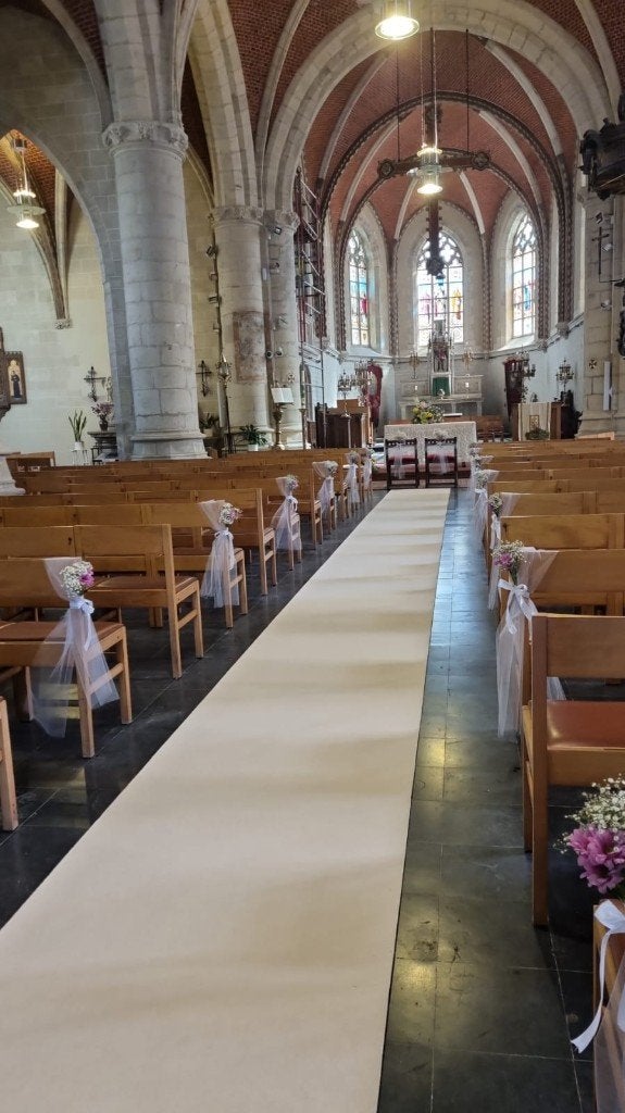 Loper in champagnekleur, Ophalen, Gebruikt, Versiering