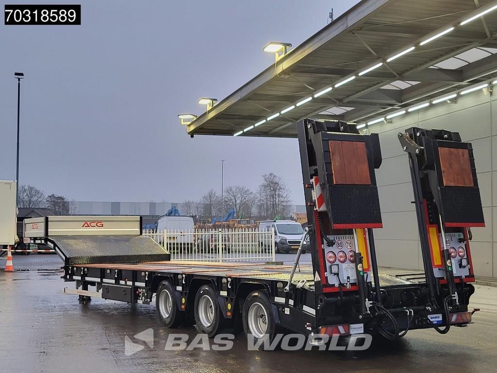 GVN LOWBED 3 essieux NEW! Lift + Steering Axle Hydraulic Fol, Autos, Achat, Entreprise, Autres carburants, Remorques et Semi-remorques
