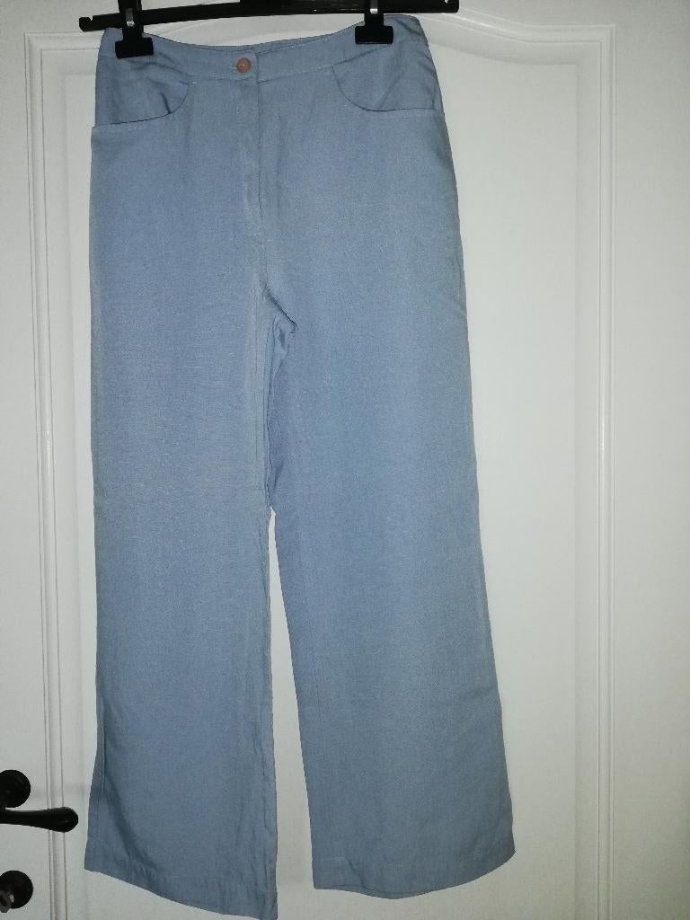 Damesbroek maat 36, Kleding | Dames, Blauw, Ophalen of Verzenden, Maat 36 (S), Lang