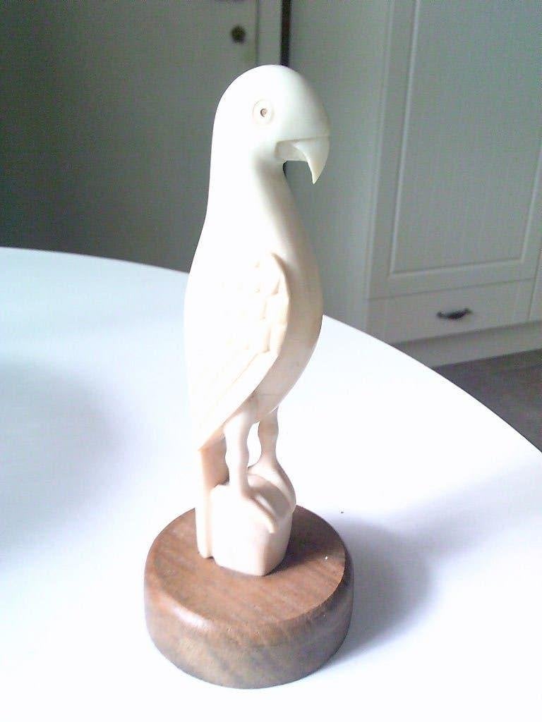 art deco vogel papegaai, Ophalen, Art deco, 20 - 50 cm, Beeld