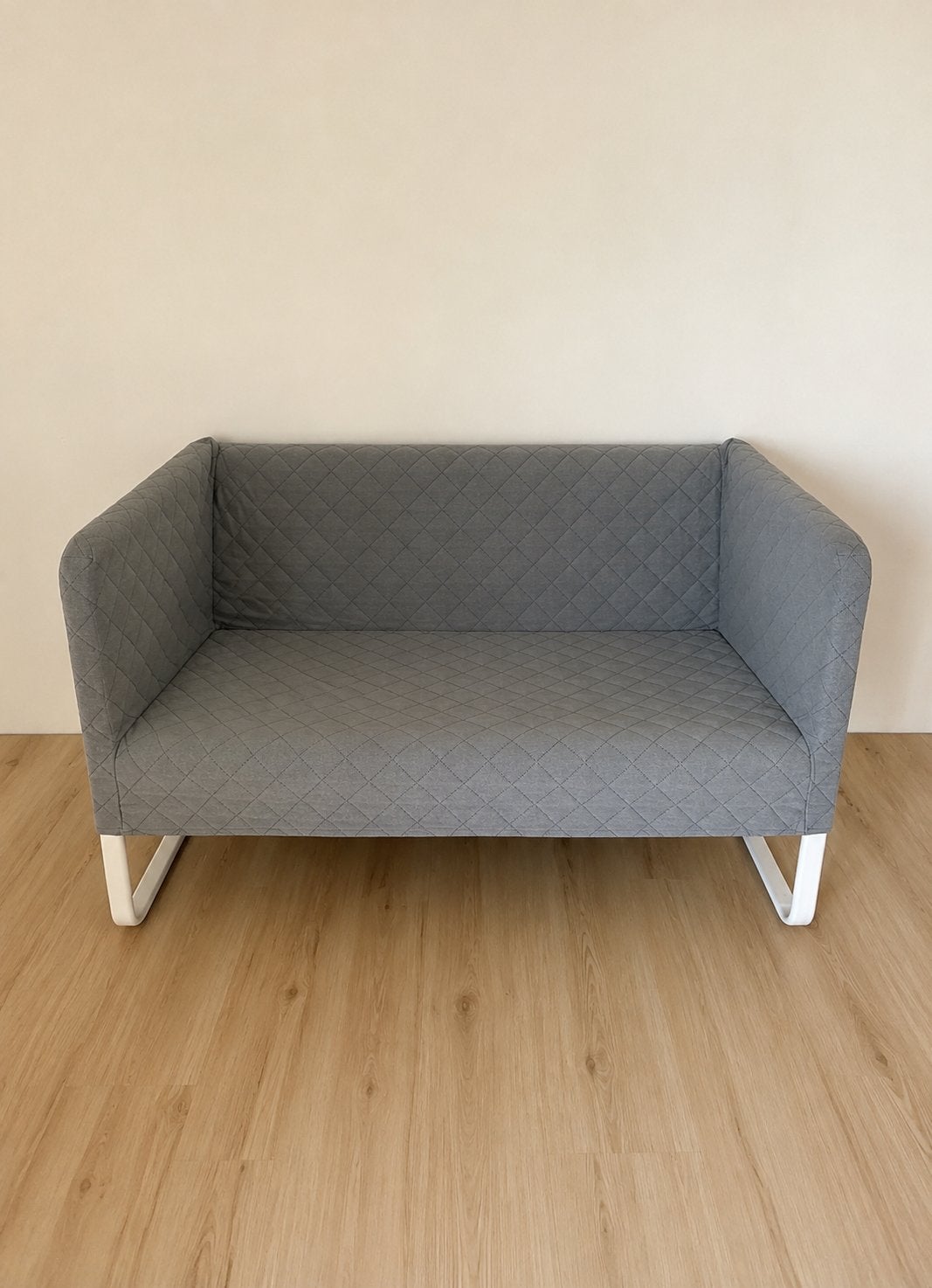 Ikea grijze zetel, Huis en Inrichting, Ophalen, Gebruikt, Tweepersoons