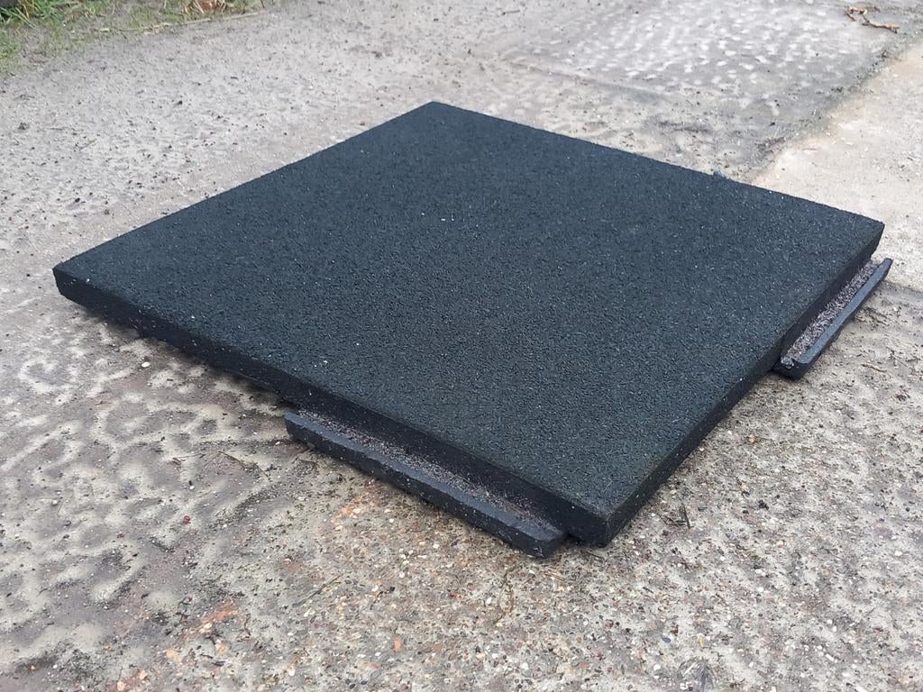 10m2 Zwarte rubber tegels 60x60x5,5, Dieren en Toebehoren, Weidegang
