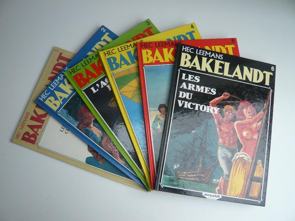 Bd BAKELANDT tomes 1 à 6 (EO ttbe) de LEEMANS, Boeken, Stripverhalen, Gelezen, Complete serie of reeks, Ophalen of Verzenden