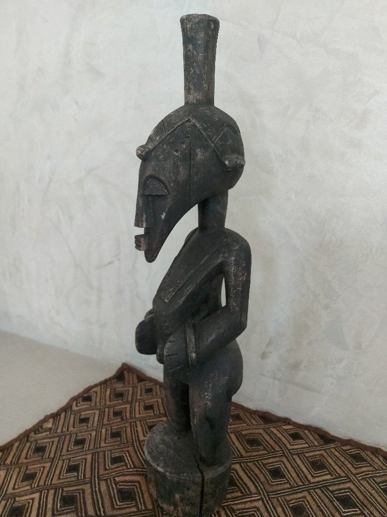 beeld Luba/Congo H 59 cm, Ophalen of Verzenden, Beeld