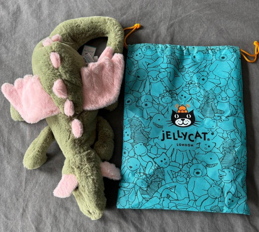 Peluche Jellycat Malachy Dragon - neuve avec étiquette, Envoi, Neuf, Autres types