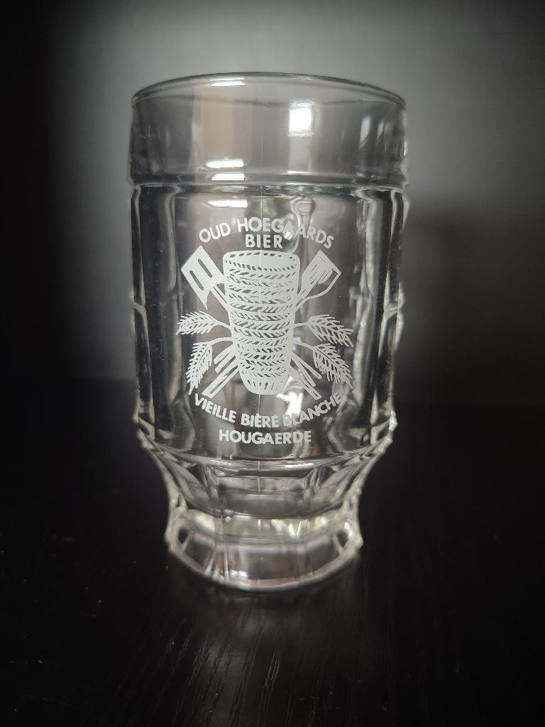 Bierbekers witbier (Hoegaarden & Detergems Witbier), Verzamelen, Glas en Drinkglazen, Zo goed als nieuw, Bierglas, Ophalen