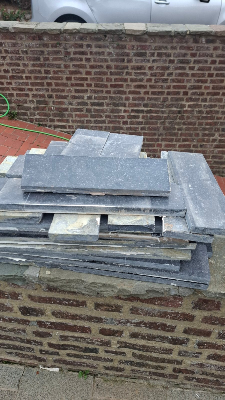 Marmer Plinten, Ophalen, Gebruikt