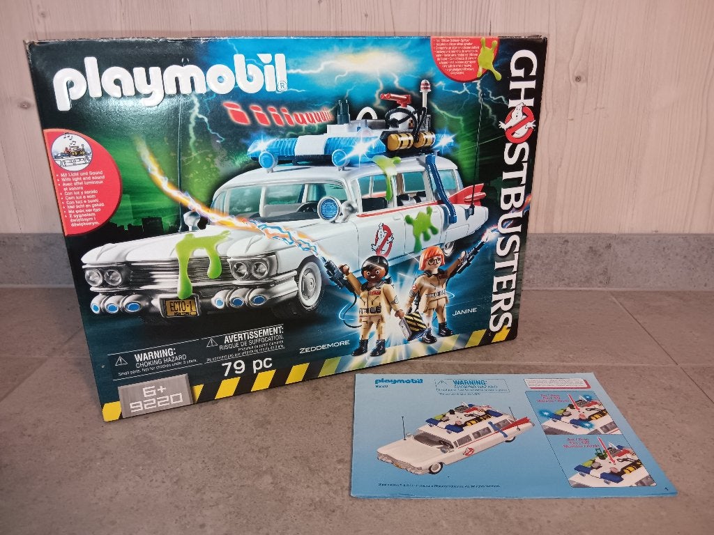 Playmobil Ghostbusters – Ecto‑1 (9220), Autres séries, Comme neuf, Véhicule, Kit complet