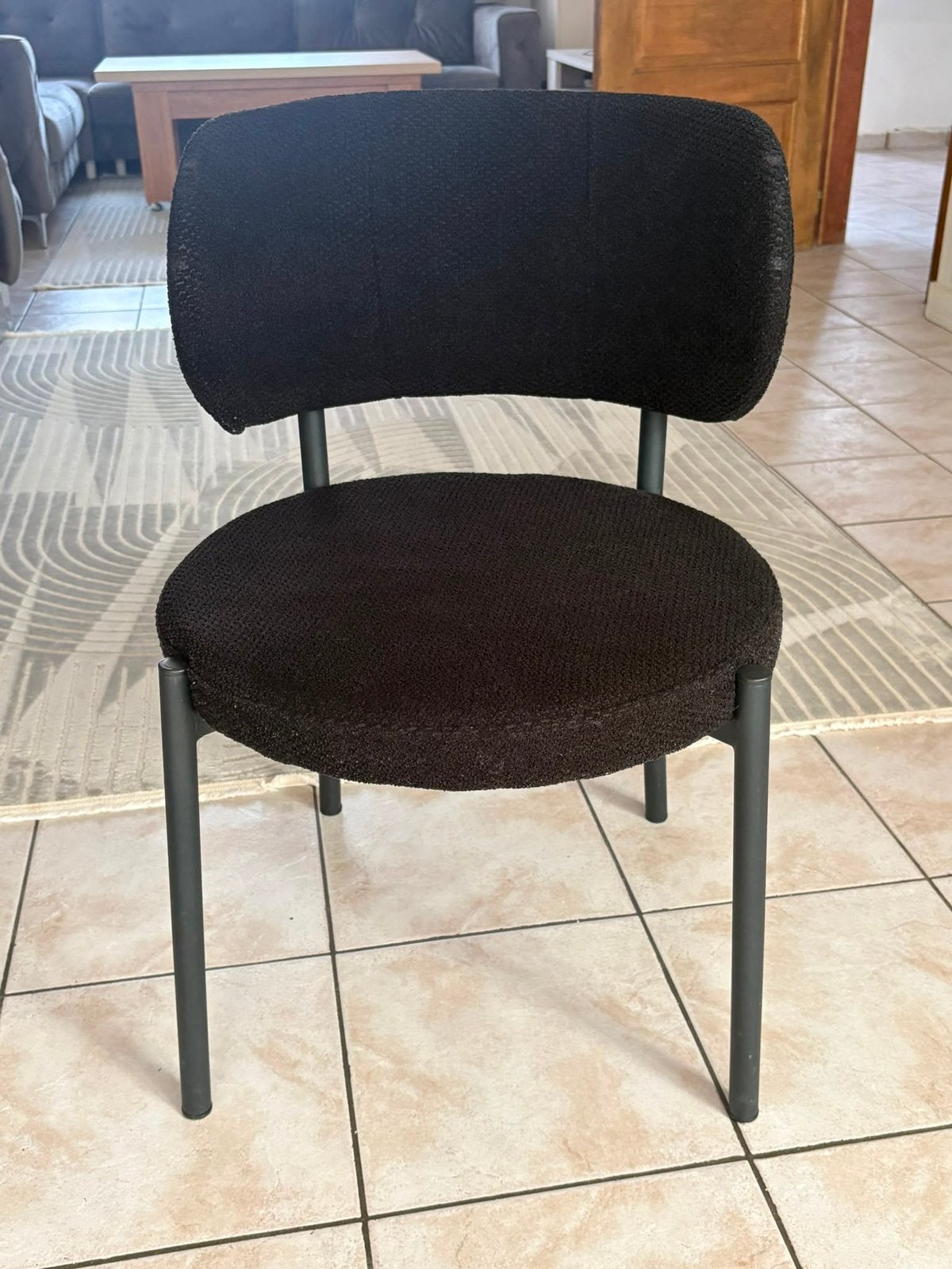 Keukenstoelen zwart, Maison & Meubles, Chaises, Enlèvement, Comme neuf, Noir, Cinq, Six Chaises ou plus