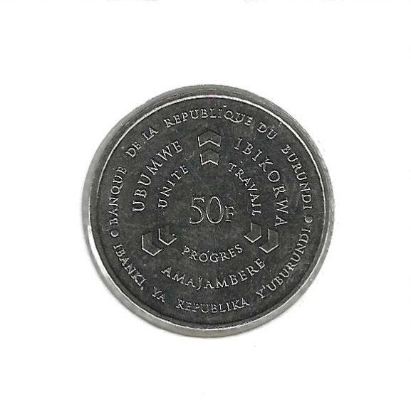 Burundi, 50 Francs 2011., Timbres & Monnaies, Enlèvement ou Envoi, Burundi, Monnaie en vrac