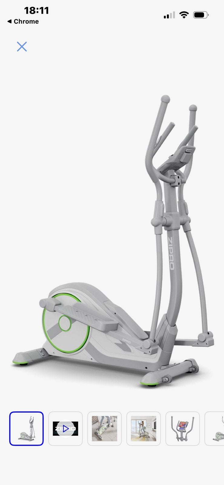 Crosstrainer Zipro Wave White Nouveau, Sports & Fitness, Appareils de fitness, Enlèvement, Neuf, Vélo elliptique