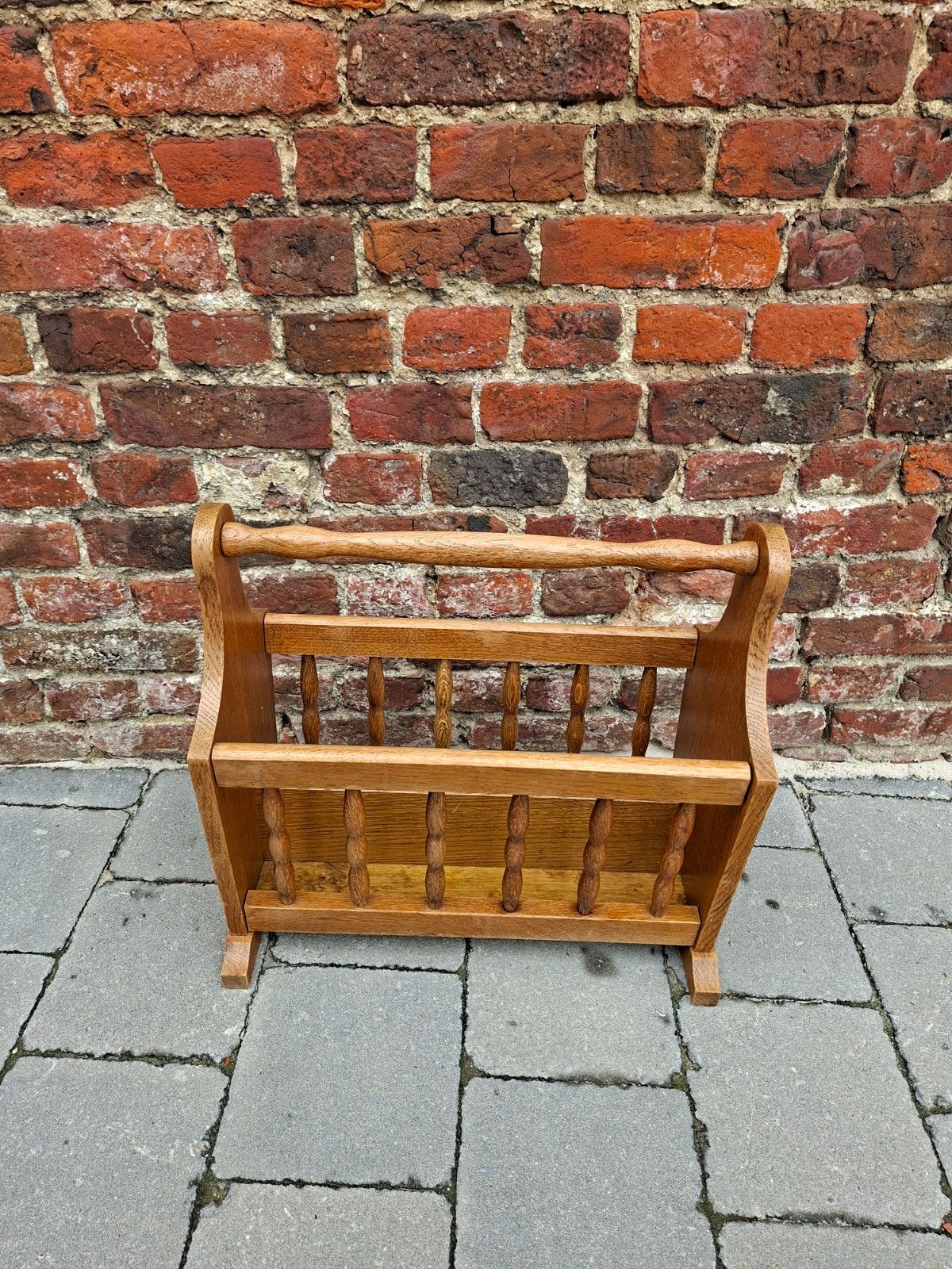 Porte journaux petit leuble 46x45x22cm vintage, Ophalen, Met handvat, Gebruikt, Lectuurbak