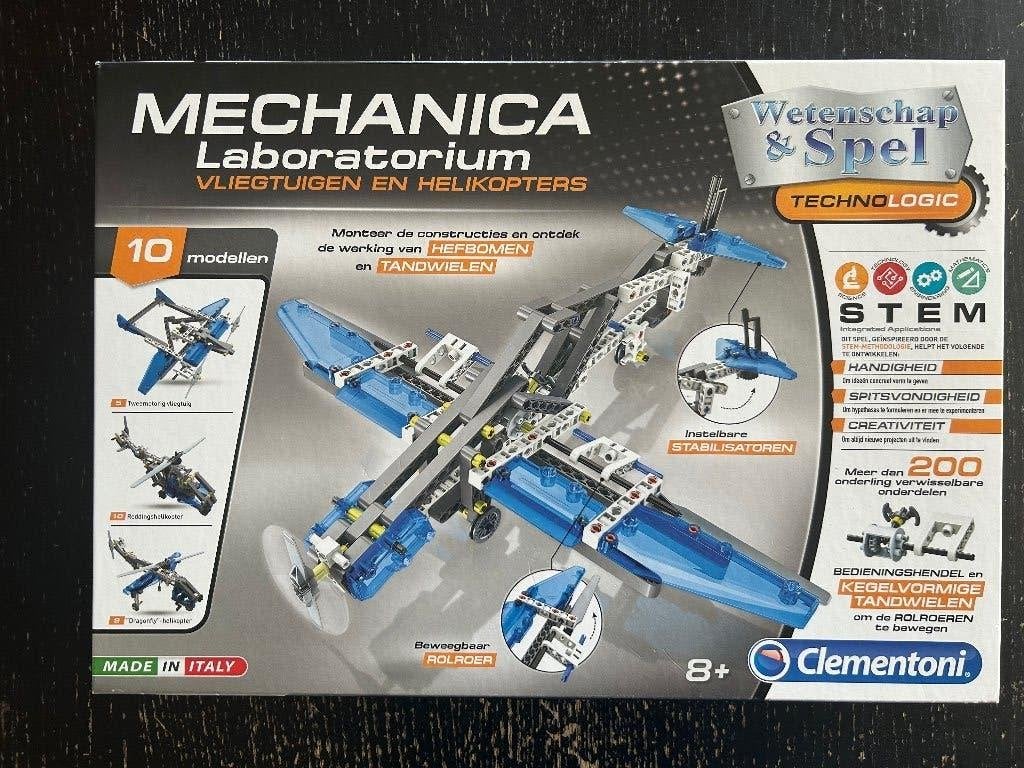 Clementoni mechanica lab vliegtuig en helikopter, Enlèvement ou Envoi, Utilisé, Découverte