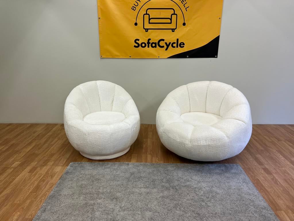 Fauteuil 2 Bouclé (Overstock - neuf) /SofaCycle, Neuf, Enlèvement ou Envoi, SofaCycle, Tissus