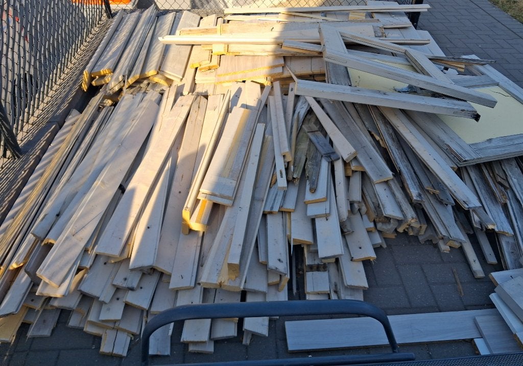 Gratis hout van tuinhuis, Doe-het-zelf en Bouw, Ophalen, Gebruikt, Overige houtsoorten, Plank
