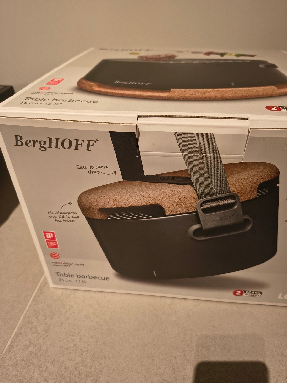 Tafelbarbecue berghoff, Enlèvement