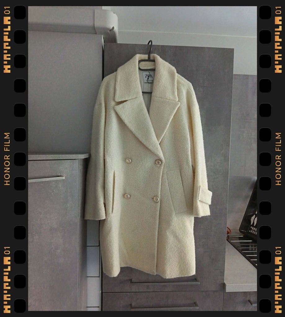 ZARA crèmewitte oversized S-JAS, Kleding | Dames, Ophalen of Verzenden, Maat 36 (S), Gedragen, Wit