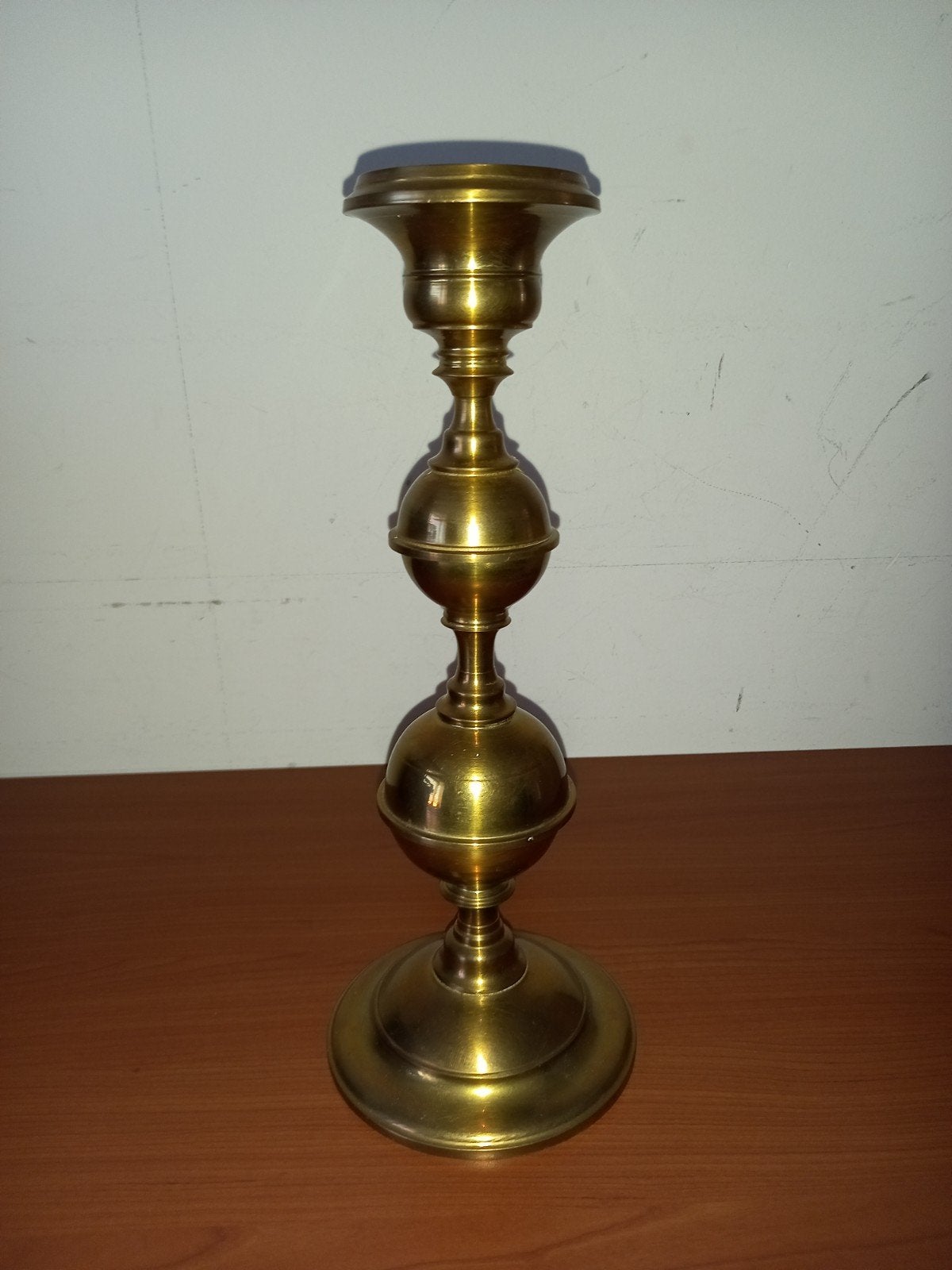 echte koperen kandelaar 30 cm groot, Ophalen, Koper of Brons