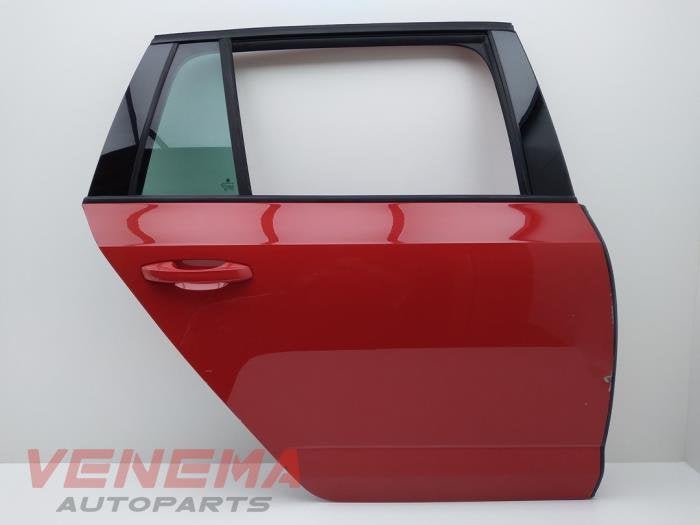 Portière 4portes arrière droite d'un Skoda Octavia (F3K), Utilisé, Skoda, Porte, -